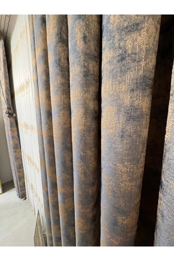 NİVEMESHOME İSTANBUL V-5502 1/3 SIK PİLELİ FON PERDE APM