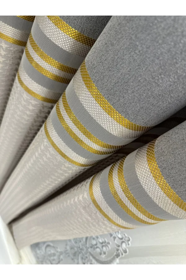 NİVEMESHOME DİDİM FT671537 V-2001 СЕРЫЙ 1/3 ПЛОТНЫЕ ШТАПЕЛИРОВАННЫЕ ФОНОВЫЕ ШТОРЫ APM