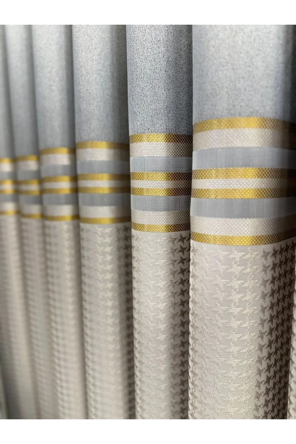NİVEMESHOME DİDİM FT671537 V-2001 СЕРЫЙ 1/3 ПЛОТНЫЕ ШТАПЕЛИРОВАННЫЕ ФОНОВЫЕ ШТОРЫ APM