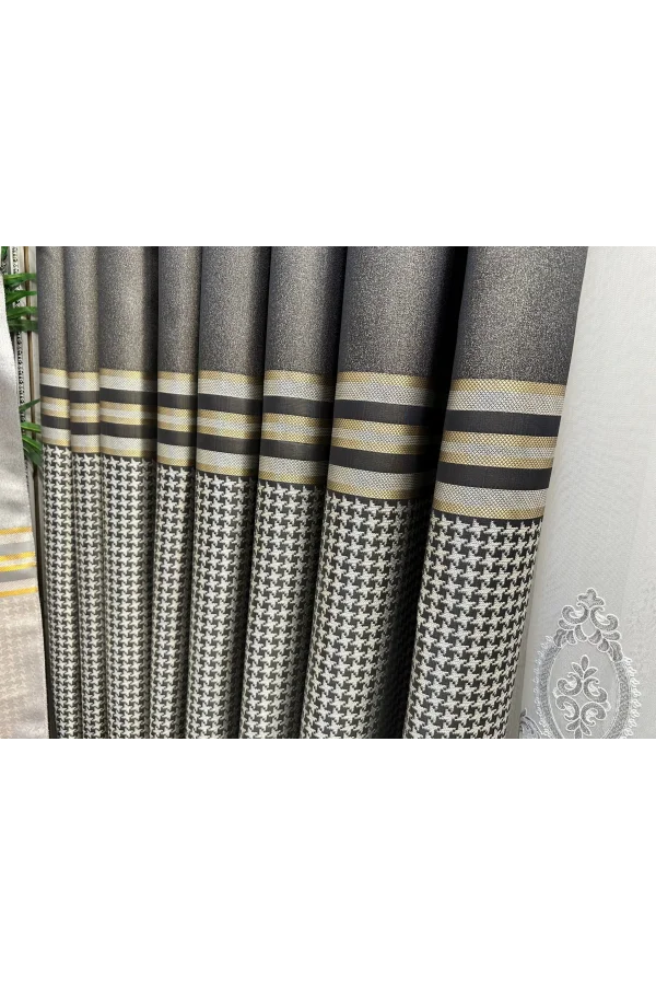 NİVEMESHOME DİDİM FT671537 V-2503 TAŞ 1/3 SIK PİLELİ ФОНОВАЯ ЗАНАВЕС APM