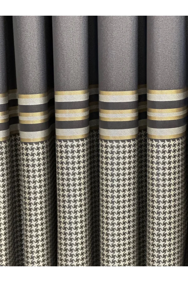 NİVEMESHOME DİDİM FT671537 V-2504 ANTHRACITE 1/3 DENSE PILE CURTAIN APM