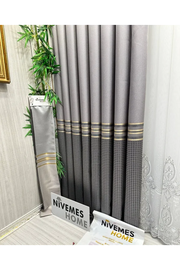 NİVEMESHOME DÍDİM FT671537 V-5403 PLATA 1/3 PLISADA CORTINA DE TELA APM