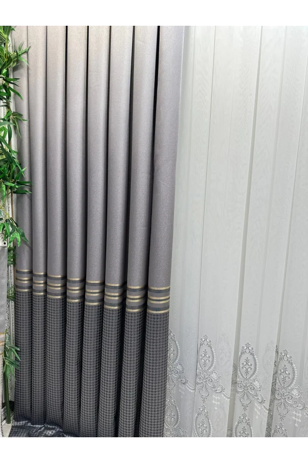 NİVEMESHOME DÍDİM FT671537 V-5403 PLATA 1/3 PLISADA CORTINA DE TELA APM