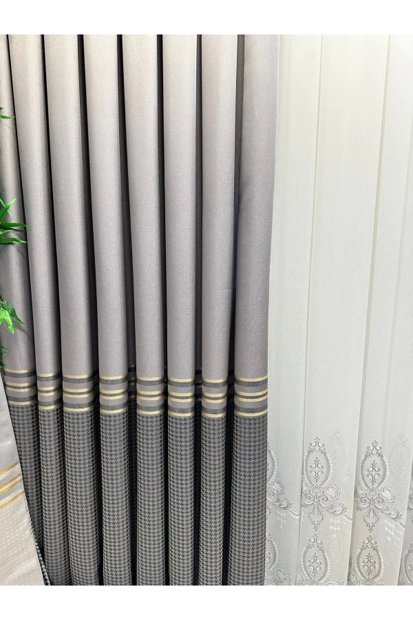 NİVEMESHOME DÍDİM FT671537 V-5403 PLATA 1/3 PLISADA CORTINA DE TELA APM