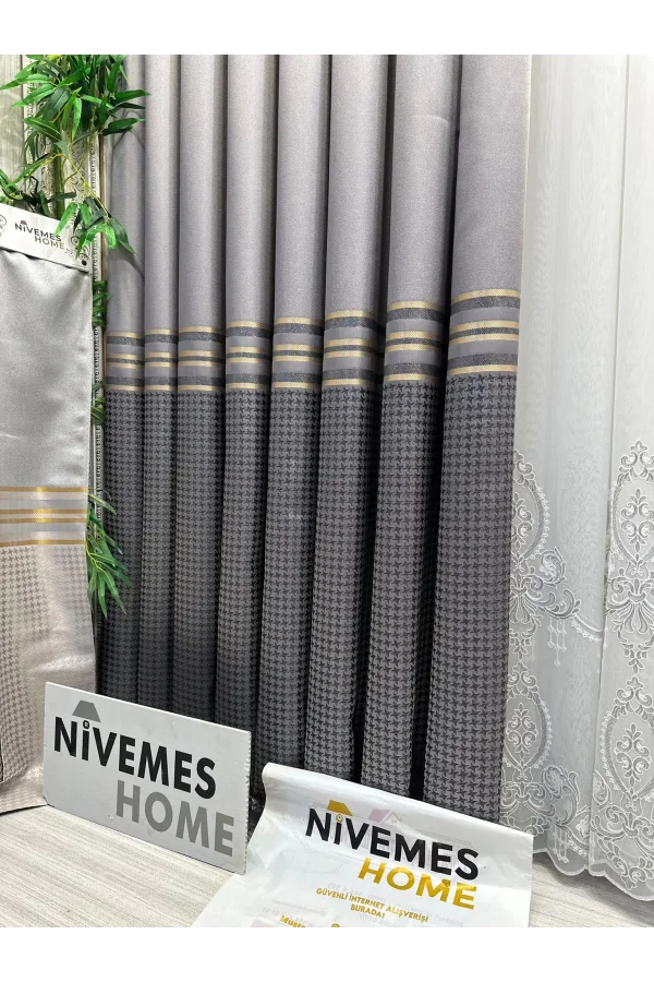 NİVEMESHOME DÍDİM FT671537 V-5403 PLATA 1/3 PLISADA CORTINA DE TELA APM