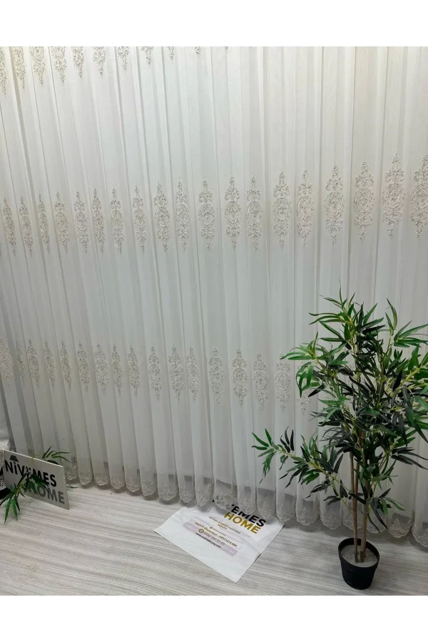 НИВЕМЕШОМ ДИЛА 2032 ЗОЛОТО ДЕТАЛЬНЫЙ 1/3 С ПЛОТНЫМИ СКЛАДКАМИ ЗАНАВЕСКА ТЮЛЬ АПМ