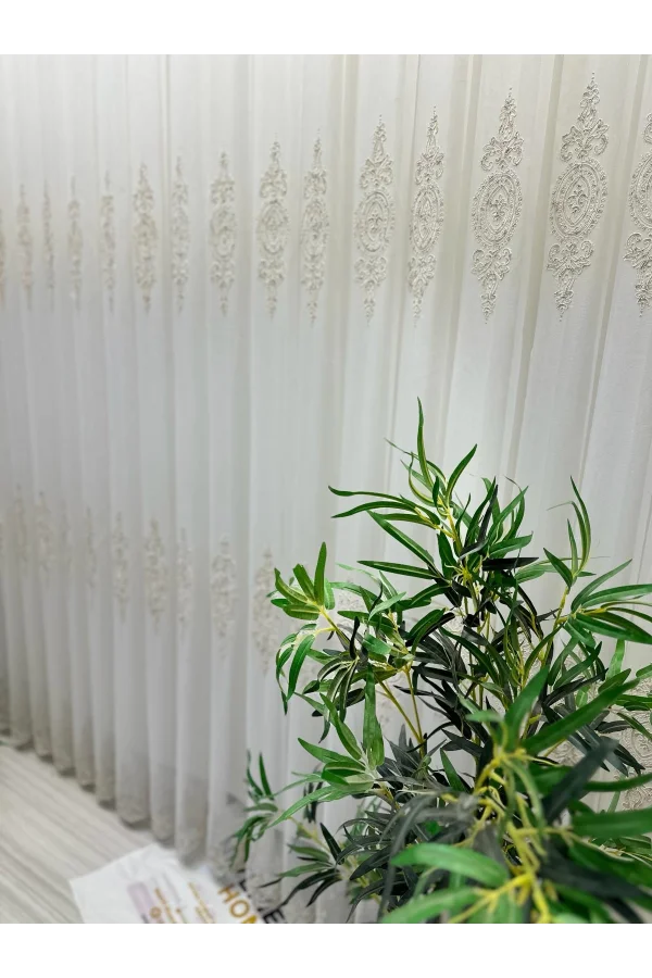 НИВЕМЕШОМ ДИЛА 2032 ЗОЛОТО ДЕТАЛЬНЫЙ 1/3 С ПЛОТНЫМИ СКЛАДКАМИ ЗАНАВЕСКА ТЮЛЬ АПМ