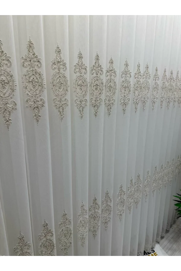 НИВЕМЕШОМ ДИЛА 2032 ЗОЛОТО ДЕТАЛЬНЫЙ 1/3 С ПЛОТНЫМИ СКЛАДКАМИ ЗАНАВЕСКА ТЮЛЬ АПМ