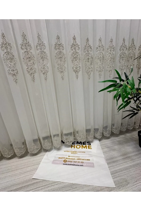 НИВЕМЕШОМ ДИЛА 2032 ЗОЛОТО ДЕТАЛЬНЫЙ 1/3 С ПЛОТНЫМИ СКЛАДКАМИ ЗАНАВЕСКА ТЮЛЬ АПМ