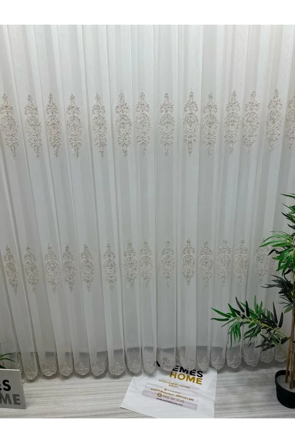 НИВЕМЕШОМ ДИЛА 2032 ЗОЛОТО ДЕТАЛЬНЫЙ 1/3 С ПЛОТНЫМИ СКЛАДКАМИ ЗАНАВЕСКА ТЮЛЬ АПМ