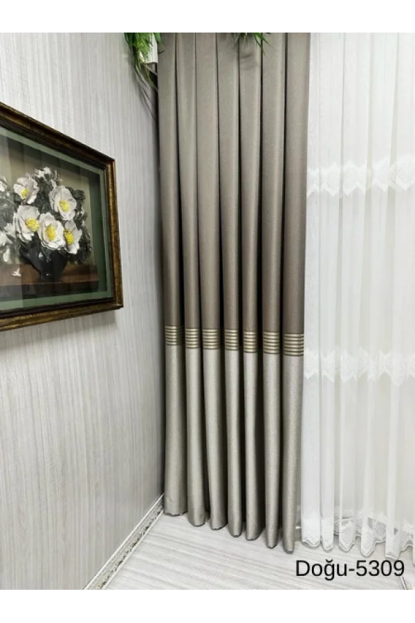 NİVEMESHOME OSTLAND FT671536 5309 1/3 ENG GERAFFTER VORHANG APM