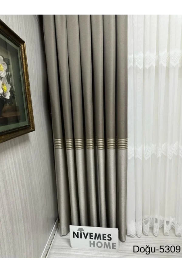 NİVEMESHOME OSTLAND FT671536 5309 1/3 ENG GERAFFTER VORHANG APM