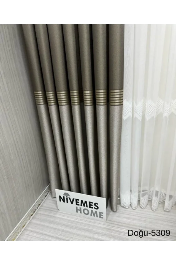 NİVEMESHOME OSTLAND FT671536 5309 1/3 ENG GERAFFTER VORHANG APM