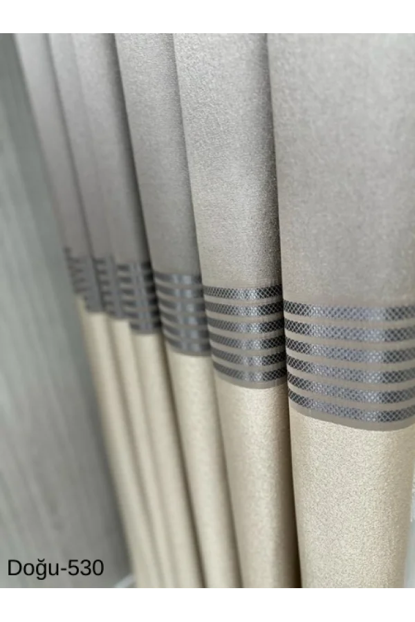 NİVEMESHOME DOĞU VİZON FT671536 V-530 1/3 SIK PİLELİ FON PERDE APM