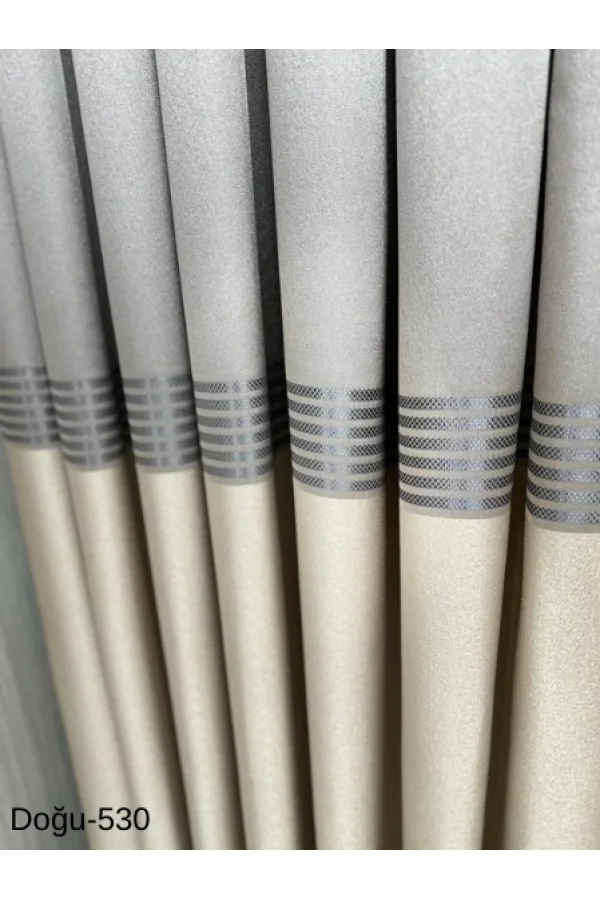 NİVEMESHOME DOĞU VİZON FT671536 V-530 1/3 SIK PİLELİ FON PERDE APM