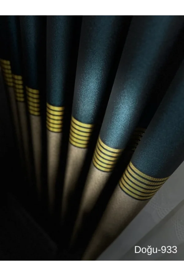 NİVEMESHOME DOĞU ZÜMRÜT GREEN - ORO FT671536 V-933 1/3 PLISADO DENSO CORTINA DE PELÍCULA APM