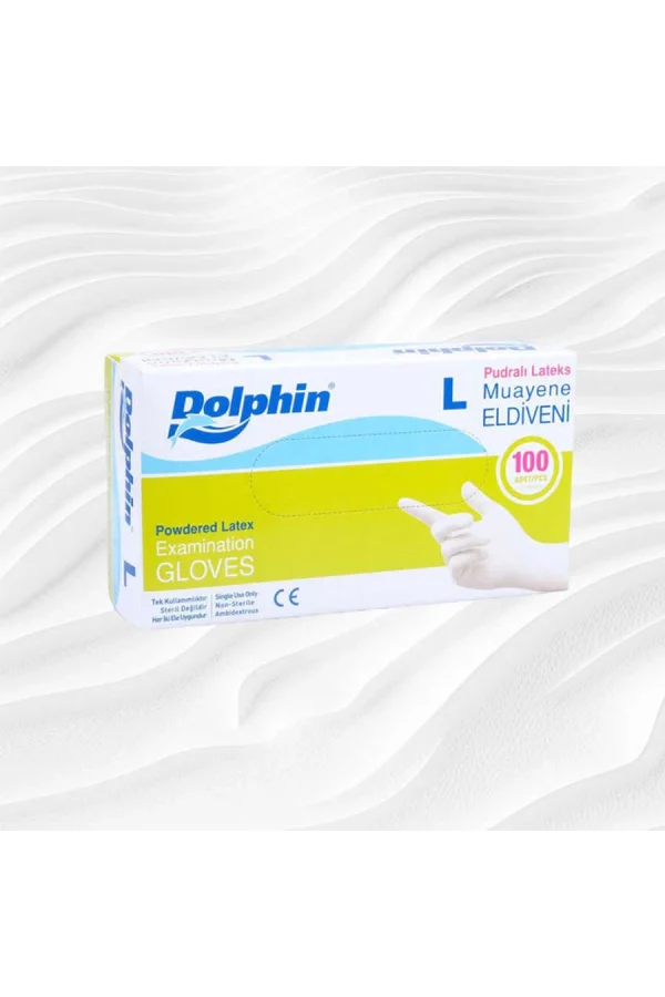 NIVEMESHOME DOLPHIN ПУДРОВЫЕ ПЕРЧАТКИ 100 ШТ L APM