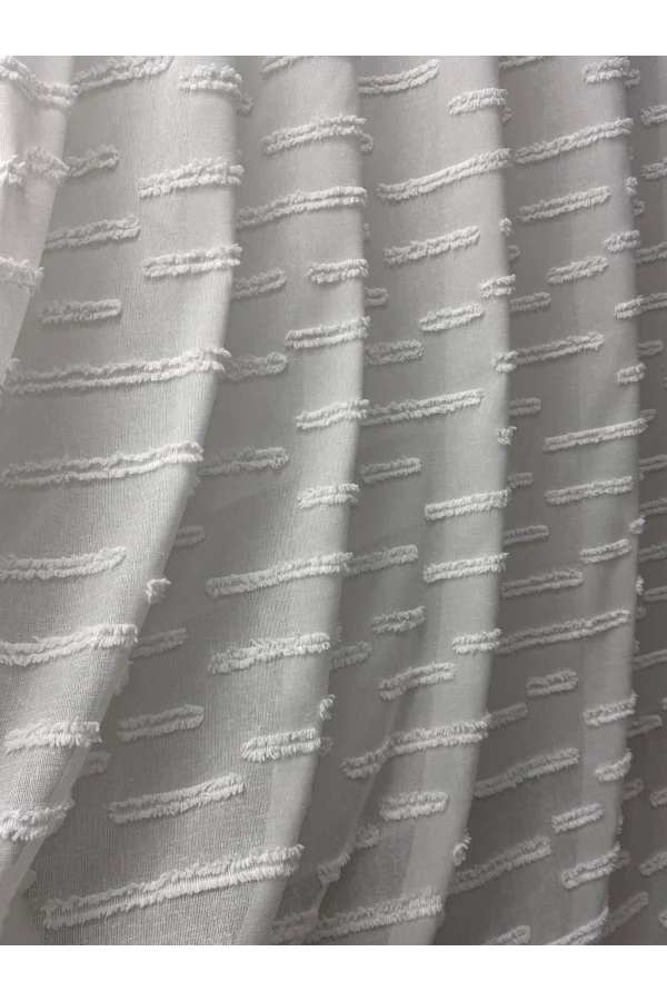 NİVEMESHOME DURU FULL PATTERNED 1/2,5 BAHIRED TULLE CURTAIN APM