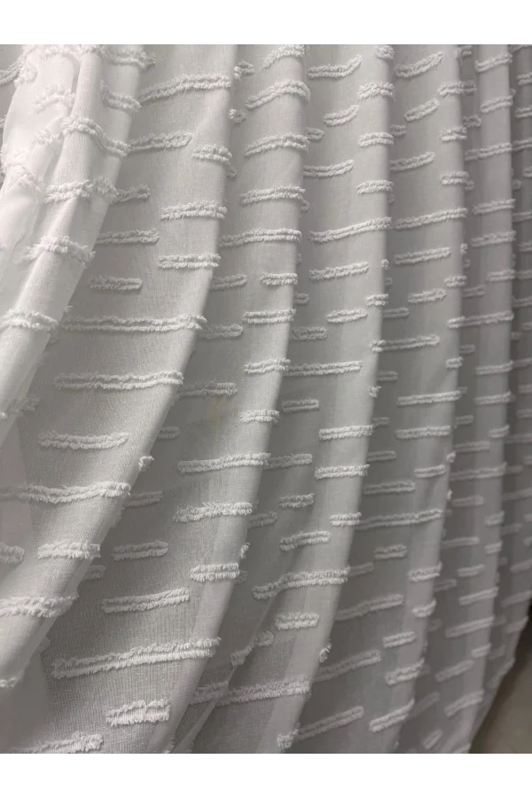 NİVEMESHOME DURU FULL PATTERNED 1/2,5 BAHIRED TULLE CURTAIN APM