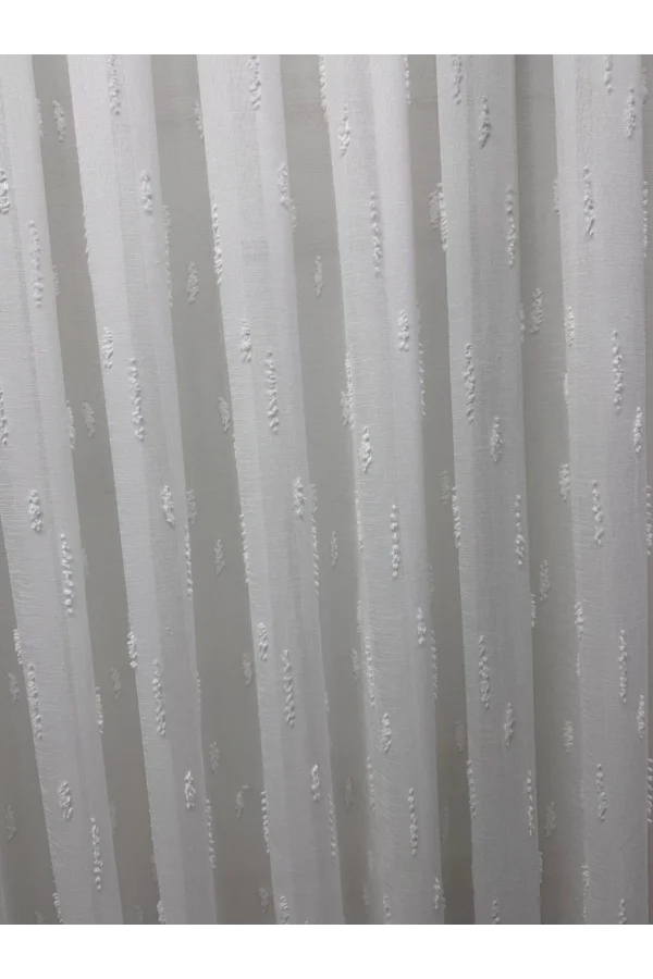 NİVEMESHOME EFSUN EKRU 1/3 PİLELİ TÜL PERDE
