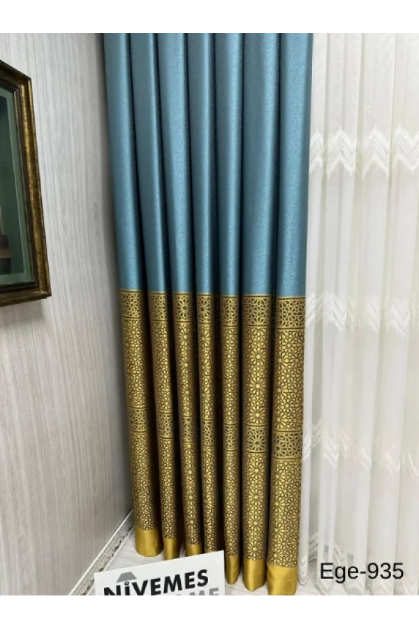 NİVEMESHOME EGE ТЮРКУАЗ FIR1240 V-935 1/3 ЖИВОТНЫЙ ПОКРОВ ФОН АПМ