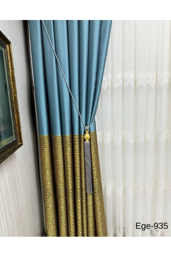 NİVEMESHOME EGE ТЮРКУАЗ FIR1240 V-935 1/3 ЖИВОТНЫЙ ПОКРОВ ФОН АПМ