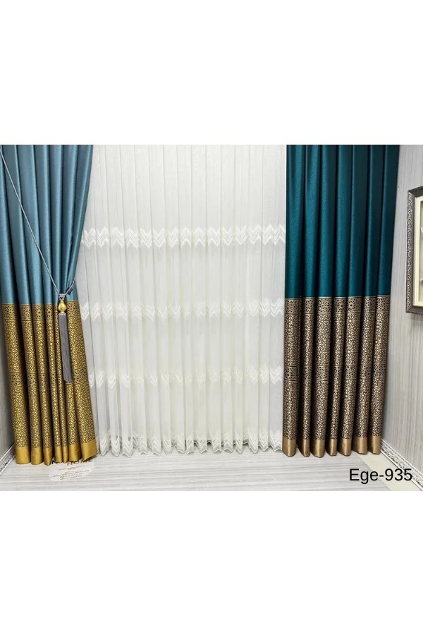 NİVEMESHOME EGE ТЮРКУАЗ FIR1240 V-935 1/3 ЖИВОТНЫЙ ПОКРОВ ФОН АПМ