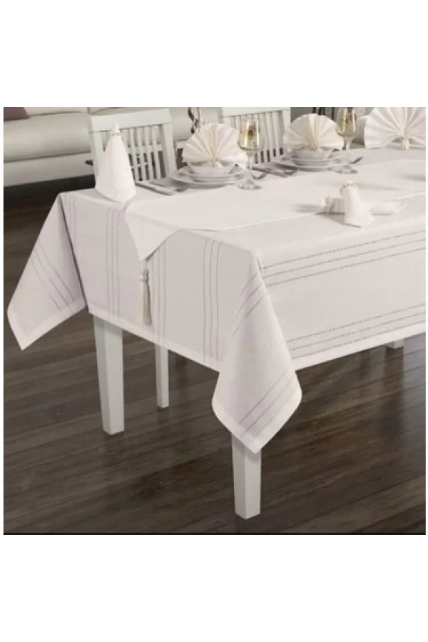 NIVEMESHOME ECRÙ 160*220 TELA DA TAVOLA COLBER