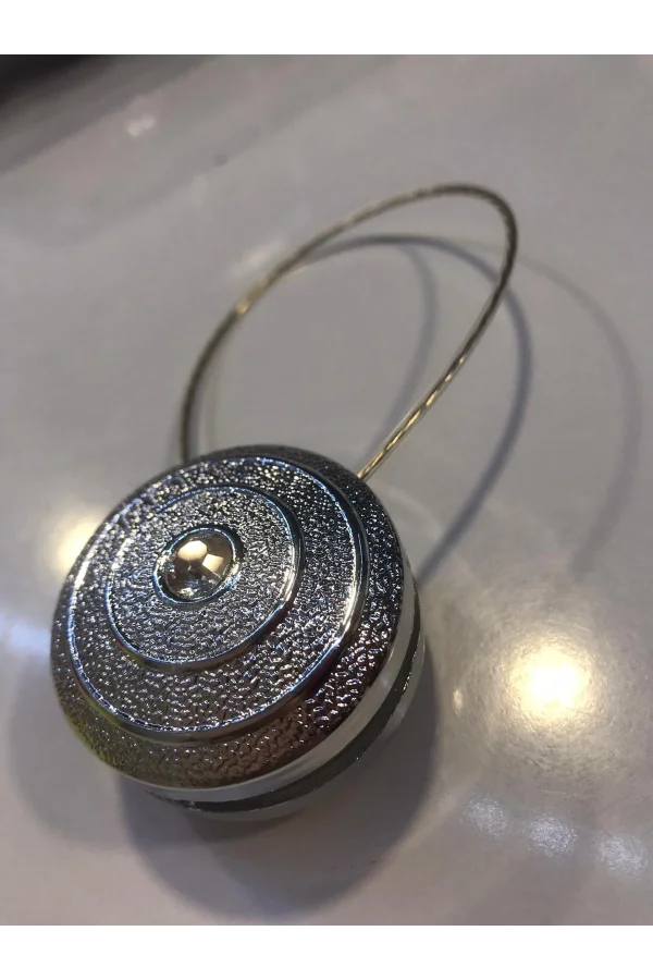 NİVEMESHOME ELEGANT RUNDER STRASS SILBER VORHANGCLIPS