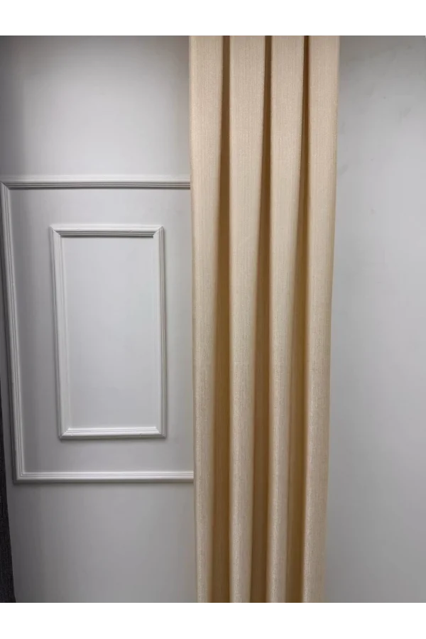 NİVEMESHOME ELİS V-101 FON PERDE 1/3 SIK PİLELİ PERDE APM