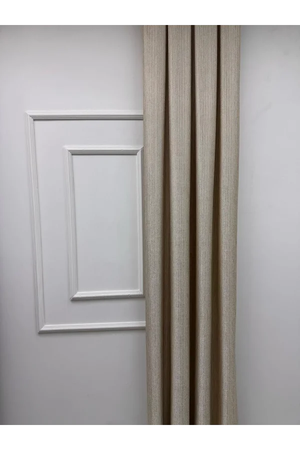 NİVEMESHOME ELİS V-5206 FON PERDE 1/3 SIK PİLELİ PERDE APM