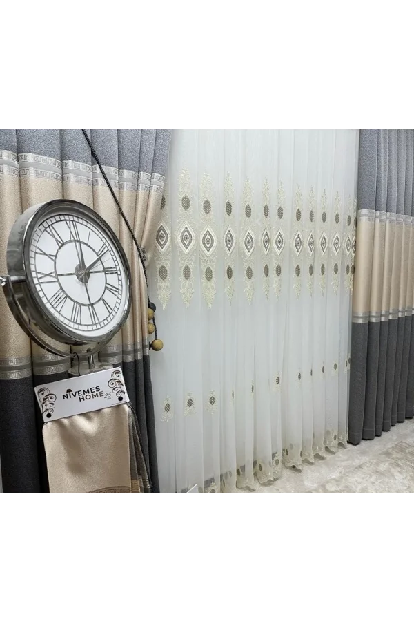 Номер товара NIVEMESHOME ELIZA V-190, 1/3, плотная ткань, затемнение, APM