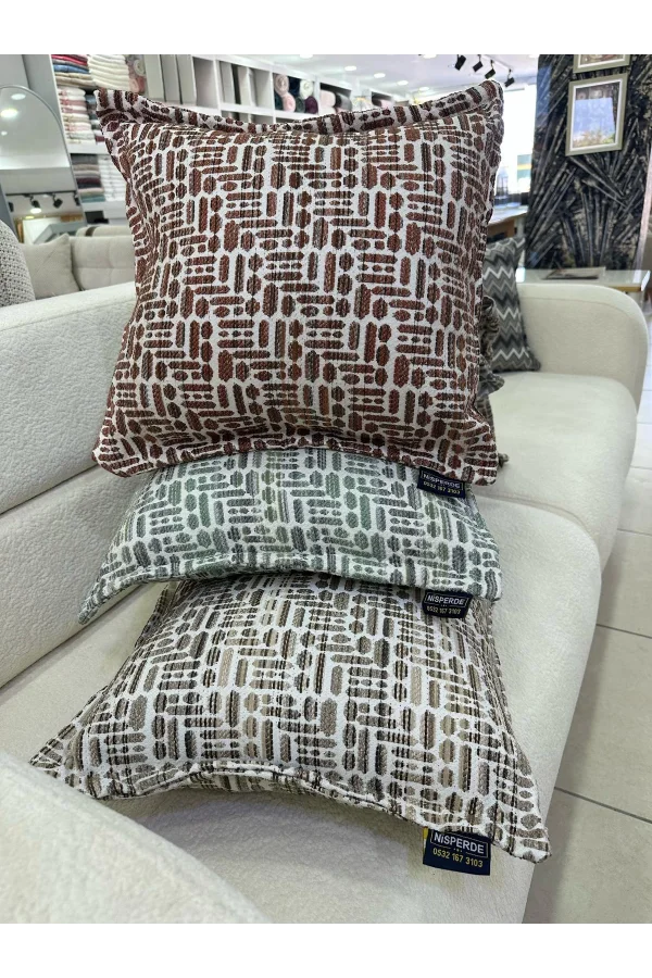 CUSCINO IMBOTTITO IN FIBRA NIVEMESHOME 45X45 LISA 01 TEGOLA