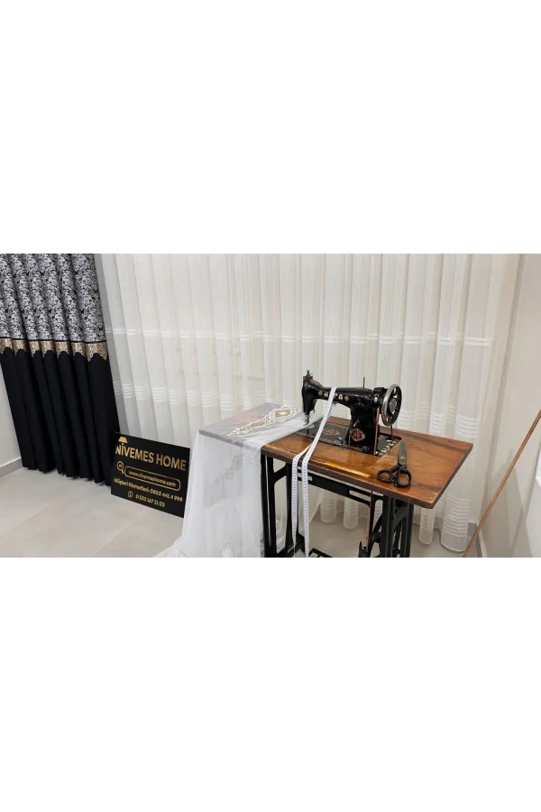 NİVEMESHOME EYMES 1/3 DICHTE FALTIGE VOILE-VORHANG APM