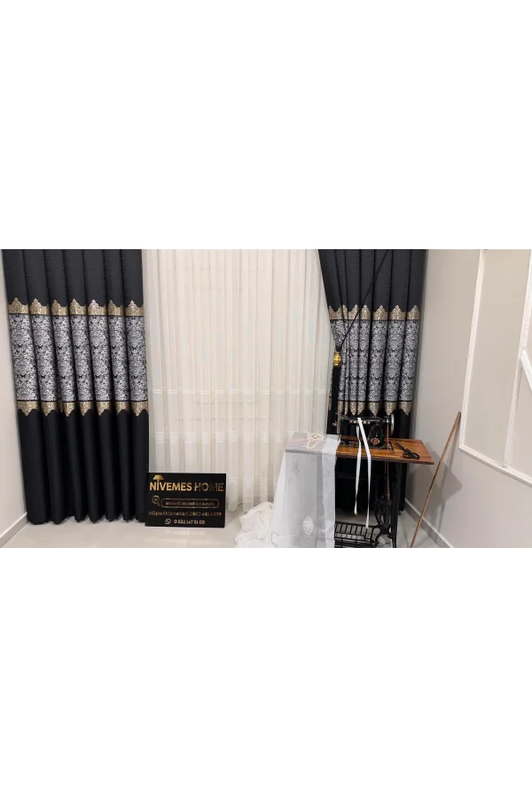 NİVEMESHOME EYMES 1/3 DICHTE FALTIGE VOILE-VORHANG APM