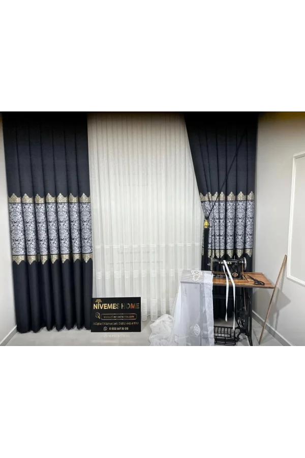 NİVEMESHOME EYMES 1/3 DICHTE FALTIGE VOILE-VORHANG APM
