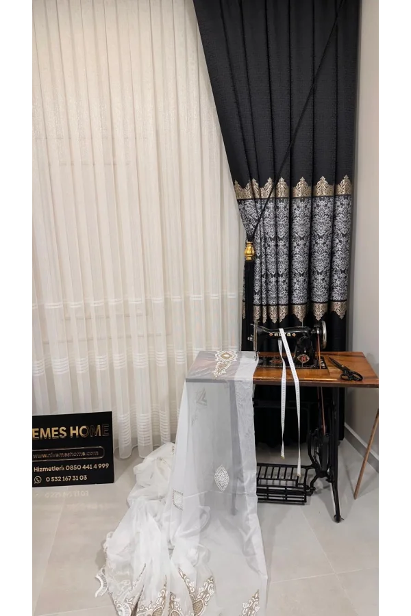 NİVEMESHOME EYMES 1/3 DICHTE FALTIGE VOILE-VORHANG APM