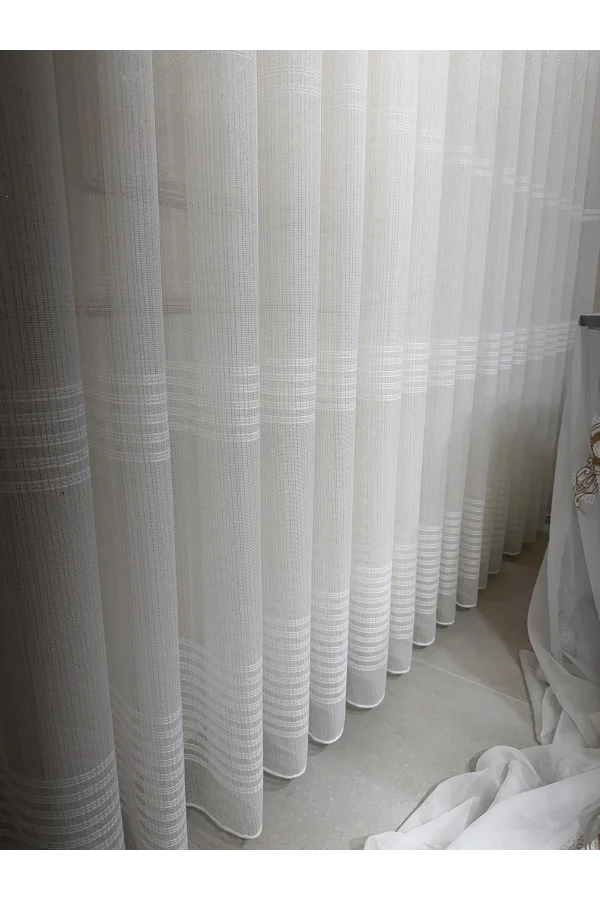 NİVEMESHOME EYMES 1/3 DICHTE FALTIGE VOILE-VORHANG APM