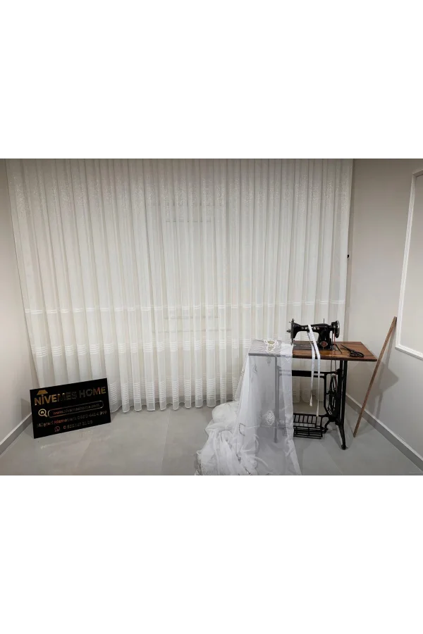 NİVEMESHOME EYMES 1/3 DICHTE FALTIGE VOILE-VORHANG APM