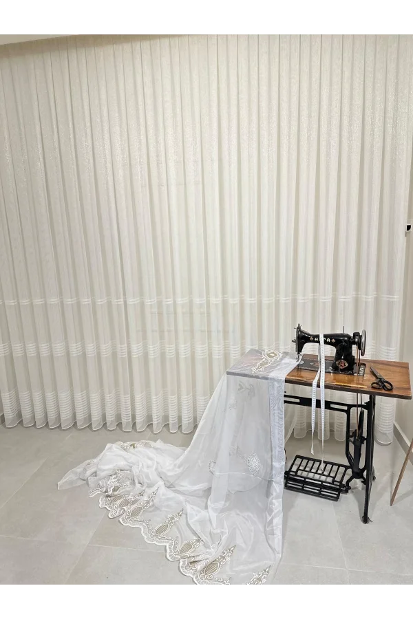 NİVEMESHOME EYMES 1/3 DICHTE FALTIGE VOILE-VORHANG APM