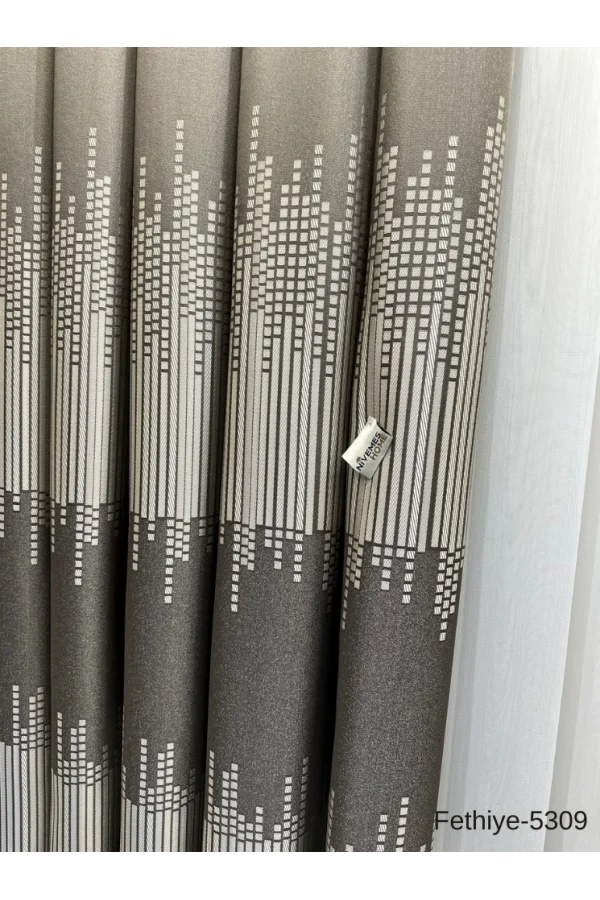 ميرامازهوم فتحية FT614178 V-5309 TOPRAK 1/3 SIK PİLELİ FON PERDE APM