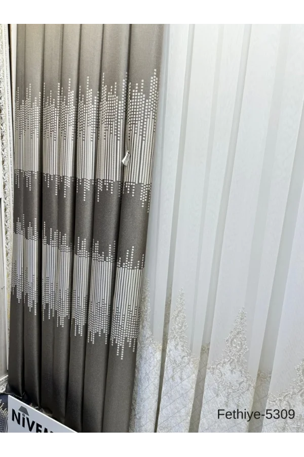 ميرامازهوم فتحية FT614178 V-5309 TOPRAK 1/3 SIK PİLELİ FON PERDE APM