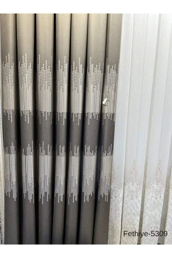 ميرامازهوم فتحية FT614178 V-5309 TOPRAK 1/3 SIK PİLELİ FON PERDE APM