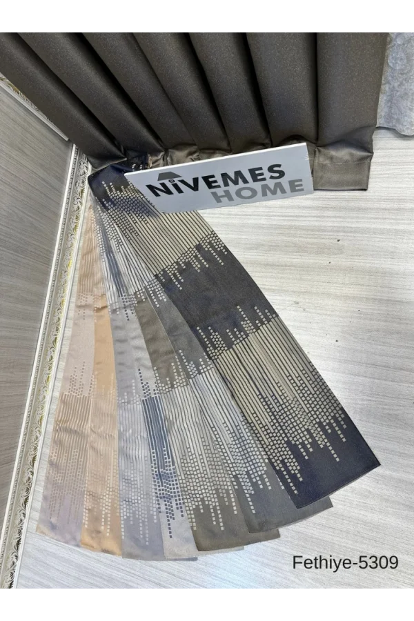 ميرامازهوم فتحية FT614178 V-5309 TOPRAK 1/3 SIK PİLELİ FON PERDE APM