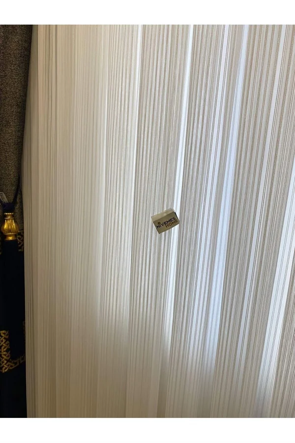 NİVEMESHOME FİTİLLİ SİMLİ 1/3 SIK PİLELİ TÜL PERDE APM