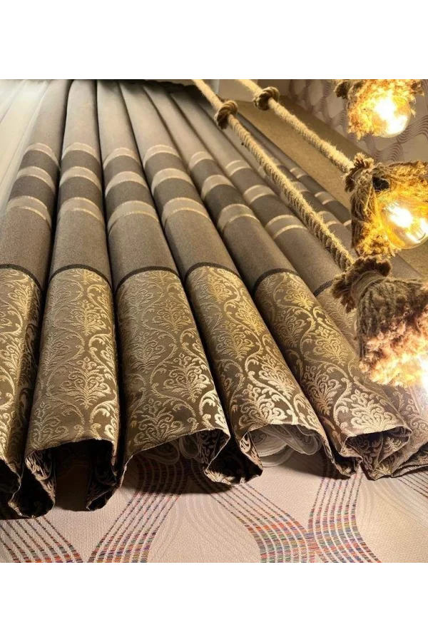 NİVEMESHOME FJ631306V-5312 LAFANDA قهوة 1/3 بيل بطانة رملية اللون