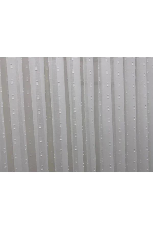 NİVEMESHOME FLORİDA KETEN GÖRÜNÜMLÜ BOHEM TARZ PONPON 1/3 SIK PİLELİ TÜL PERDE APM