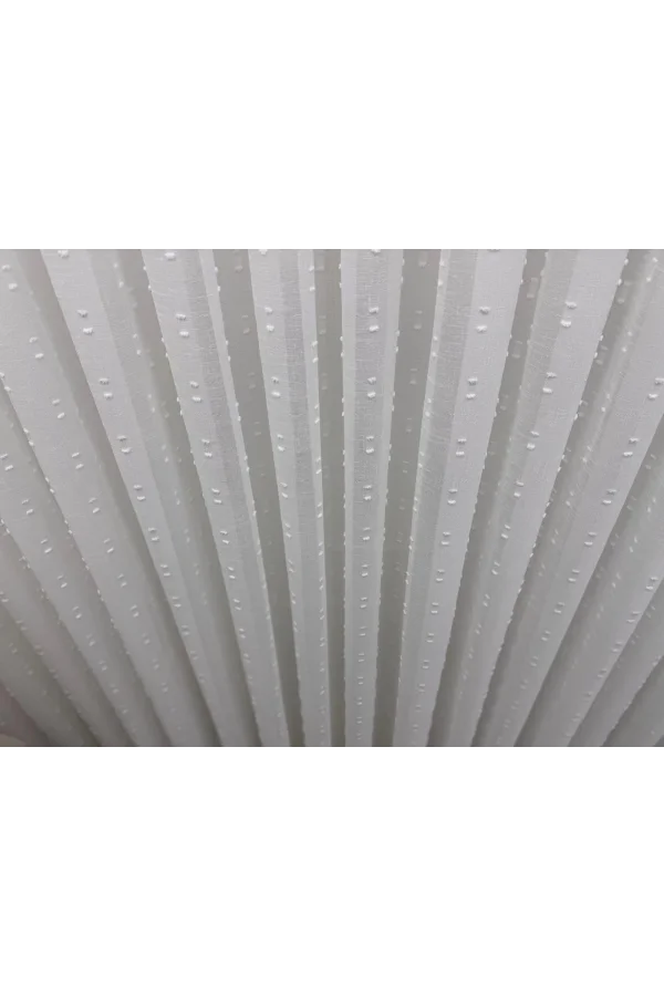 NİVEMESHOME FLORİDA KETEN GÖRÜNÜMLÜ BOHEM TARZ PONPON 1/3 SIK PİLELİ TÜL PERDE APM