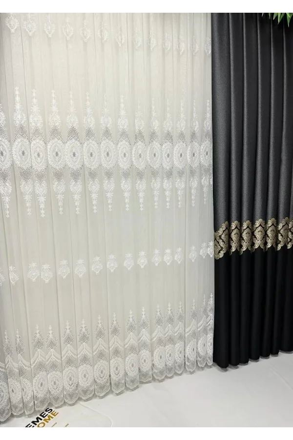 NIVEMESHOME FOLDET 2811 1/3 THICK PLEATED TULLE CURTAIN APM