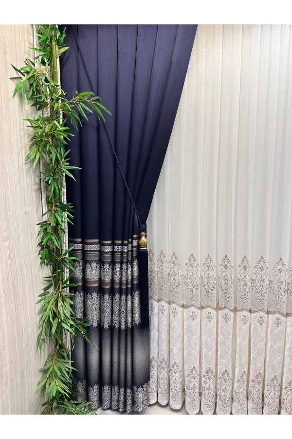 NİVEMESHOME FT632255 V-530 ANTAKYA DUNKELBLAU 1/3 DICHT FALTROLLO APM